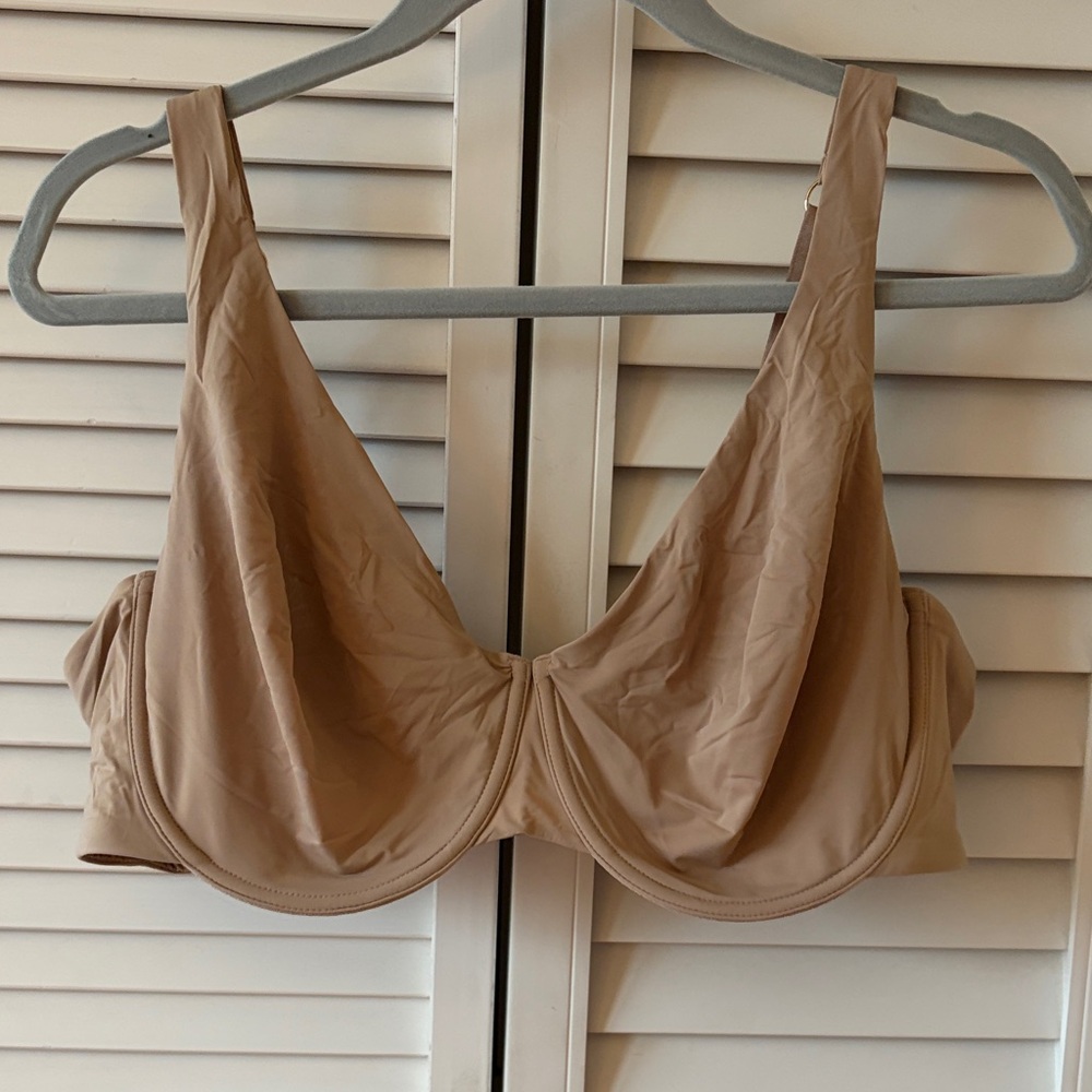 ThirdLove 24/7 Classic Second Skin Unlined Bra, 40E lightly worn nude tan taupe